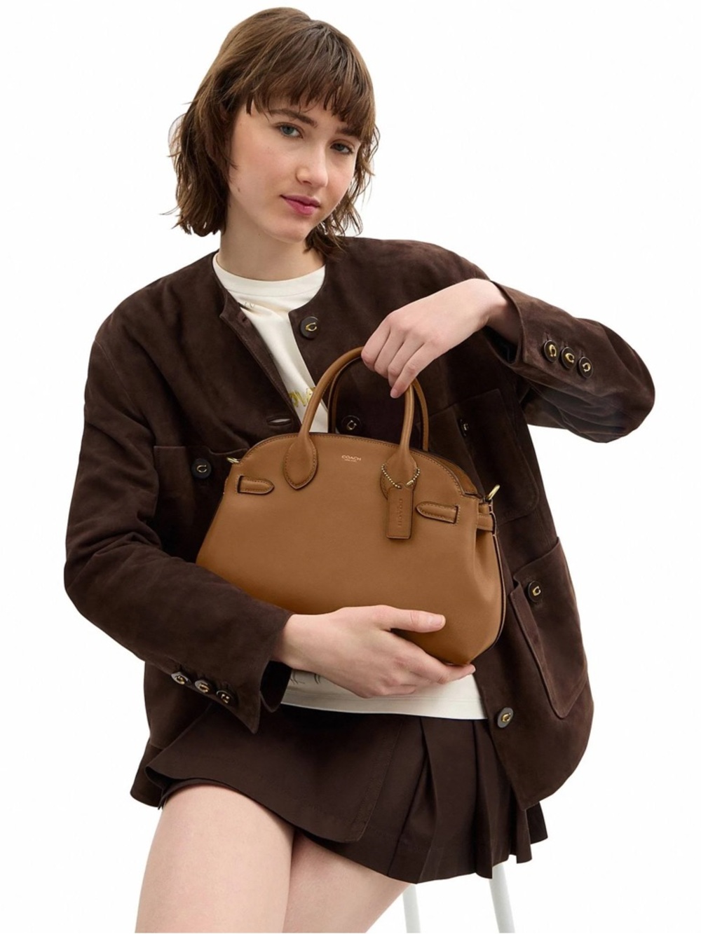 Coach Soft Empire Carryall Bag 28 in Honey Brown